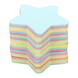 PATIKIL 2.7 x 2.7 Inch Star Shape Sticky Notes, 6 Pads Cute Self-Stick Memo Pads Bright Colorful 100 Sheets/Pad for Home Office, 4 Colors