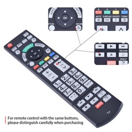 N2QAYB000862 Remote Replacement fit for Panasonic VIERA TV N2QBYB000026 N2QAYB000927 TC-P60ZT60 TC-P65ZT60 TC-P55VT60 TC-58AX800U TC-58AX800 TC-P60VT60 TC-P65VT60 TC-65AX800U TC-65AX900U TC-85AX850U