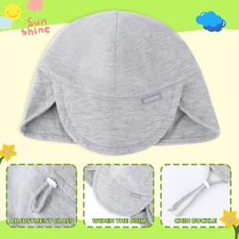 JANGANNSA UPF 50+ Baby Sun Hat with Ear and Neck Protection Toddler Beach Hat for Boys & Girls Infant Summer Sun Hat Ideal for Summer Fun, e-colourful flowers, 5 years