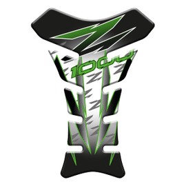 Tankpad 3D Effect Resin Compatible with Kawasaki Z1000 (Green-White)