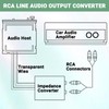 RCA Audio Output Converter: Speaker to Line Converter - Convert