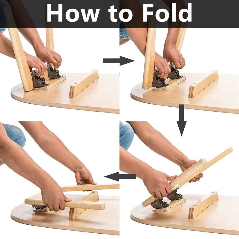 ZHANChen Folding Hinge Table Legs Folding Locking Table Legs Support