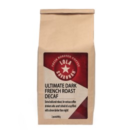 Lola Savannah Ultimate Dark French Roast Whole Bean Decaf Coffee, 2lb, 1 Pack