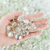 Galashield Flat Glass Marbles for Vases Clear Glass Gems Beads