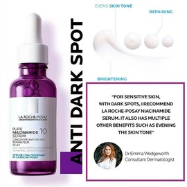 No Brand La Roche Posay Niacinamide 10 Anti-Dark Spot Serum 30ml - Brightens Dark Spots