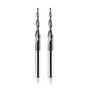 Set of 2 Solid Carbide Ball End Mill Conical Milling