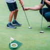 Golf Putting Mat Practice, Indoor Outdoor Golf Putting Cups and