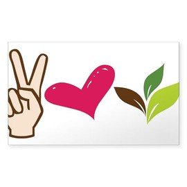 CafePress Be Green Rectangle Bumper Sticker Car Decal