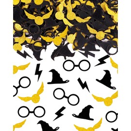 KGDUYC Pack of 100 Wizard Confetti Birthday, Glitter Magician Confetti Birthday, Table Decoration Birthday Decoration, Wizard Confetti for Birthday Party Decoration, Children's Birthday Decoration,