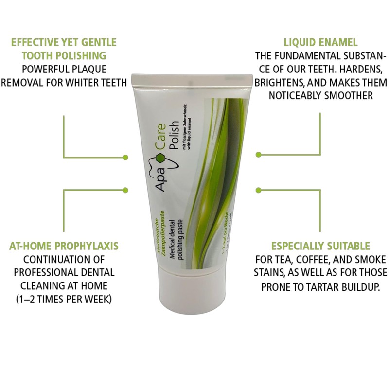 4 x ApaCare Professional Home Dental Polishing Paste 20 ml