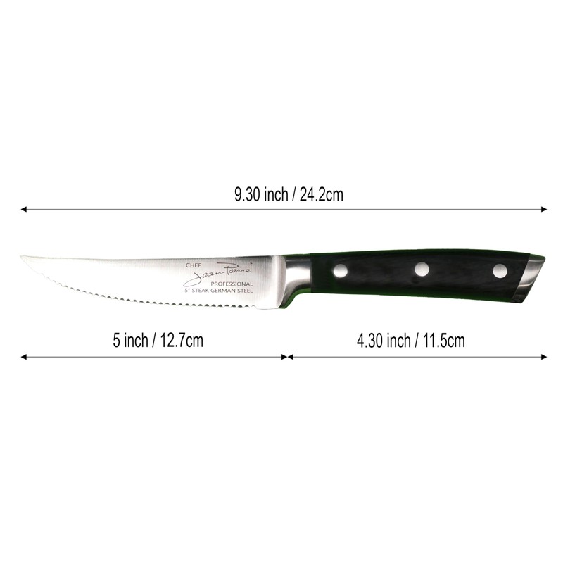 Chef Jean-Pierre's Set of 4 Serrated Steak Knives