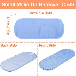 8 Stück Abschminktücher Mikrofaser, Make-Up Entferner Tuch Mikrofaser Abschminktücher Waschbar, Abschminktuch Wiederverwendbar Microfaser Gesichtsreinigungstücher für Abschminken & Reinigen - 15*38cm