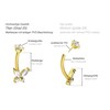 PIERCINGLINE Titanium Banana with Push Fit Crystal Butterfly Piercing Ear
