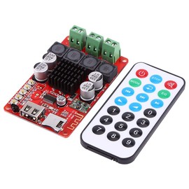 Hilitand 50W + 50W Portable TF Card Audio Receiver Amplifier Board Decoder with Remote Control DC 8 26V