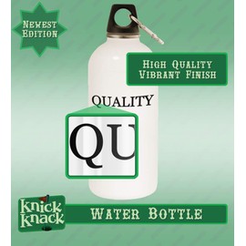 Knick Knack Gifts Future Disc Golf Buddy - 20oz Stainless Steel Water Bottle with Carabiner, White