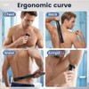 Mens Back Shaver with Long Handle, Multifunctional Cordless Back Shavers
