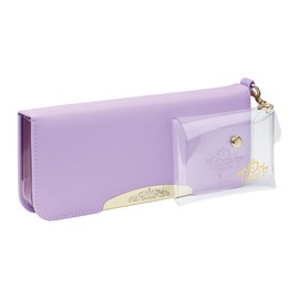 Sonic FD-5681-V Liana Tiara Allock Pencil Case, Slim on Both Sides, Clear Pouch, Violet