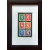 80th Birthday, genuine 1945 mint framed stamps