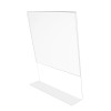 FixtureDisplays 8.5"X11" 6 Acrylic Clear Literature Holder Picture Frame Sign