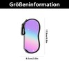 SSHUIKKAI Brillenetui Weich, Sonnenbrillen Etui, Brillenetui Sonnenbrille, Brillenetui Mit Karabiner,