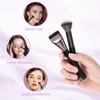 Nogeqi 2 Pcs Nose Contour Brush, Foundation Concealer Brush,Double Head