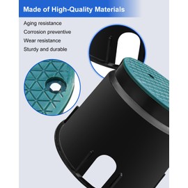 10 Inch Underground Electrical Splice Box with Cover, Plastic Heavy-Duty Weatherproof Electrical Junction Box for Outdoor Wiring, Inground Electrical Valve Box, Black + Green, 2 Pcs