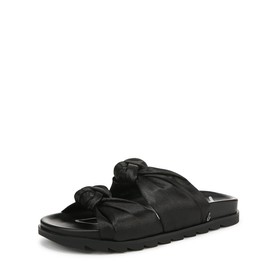Circus NY by Sam Edelman Women's Estelle Slide Sandal, Black Satin, 7.5
