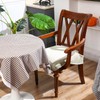Havawish Large Velvet Dining Room Chair Seat Covers with Armrest