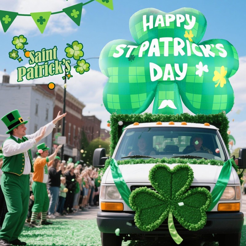 Wabolay 5FT St Patricks Day Inflatables Decorations Outdoor Blow Up