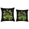 Venus Fly Trap Dionaea Muscipula Carnivorous Plant Throw Pillow