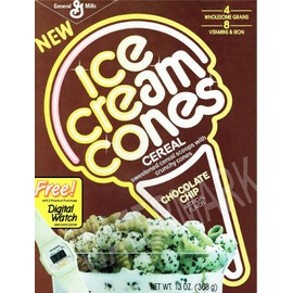 1986 Ice Cream Cones Cereal Box High Quality Metal Magnet 3 x 4 inches 9605