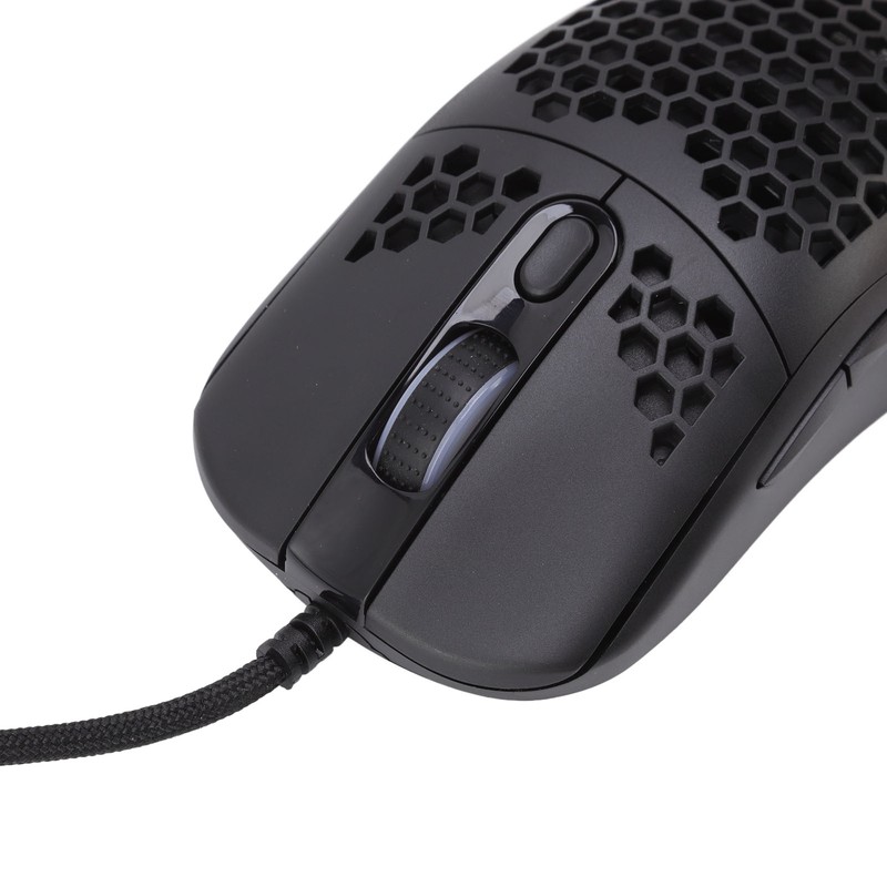 RGB Mouse Cellular Hollow Design Lightweight Wired Backlight 12000DPI 6