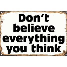 Vintage Tin Sign Retro With inspirational quotes Suitable for home, office, living room, bedroom, multi-purpose, inspirational art 12x8 inch