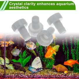 HOPESPANNER Plastic Hose Barb Fitting 15/32" Hose ID 1/2" GTH Female Barb Fitting Plastic 4 Pcs