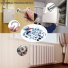ZEVONDA Meter Box Key Metal Triangular Key with Carabiner for