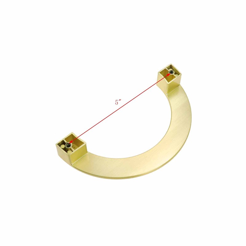 Mcredy Gold Half Moon Drawer Pulls Semicircle Drawer Pull 128mm/5