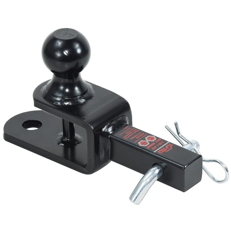 TOPTOW ATV/UTV Trailer Hitch Towing Ball Mounts, 2-Inch Ball, Clevis