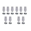 Clamping nipple strain relief M10x1 transparent, also suitable for textile