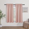 Hiasan Thermal Insulated Blackout Curtains 45 Inches Long, Rod Pocket