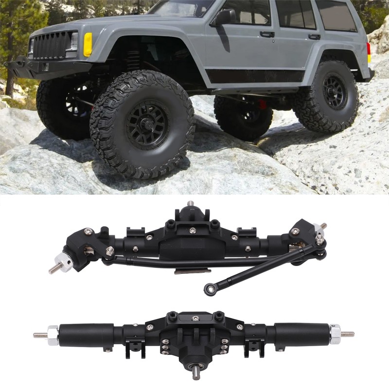 RC Front Rear Axles Complete Set Metal Assembly Kit Axle