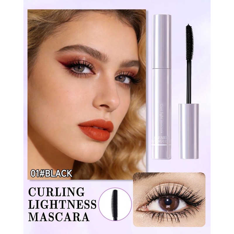 Mascara for Older Women 60 Plus, Black Waterproof Mascara Volume