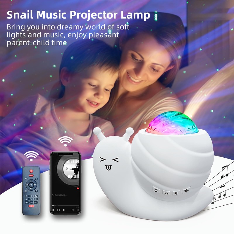 Mycket Starry Sky Projector Night Light, 4 in 1 Aurora