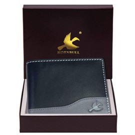 HORNBULL Maddison Brown RFID Blocking Wallet for Men, Navy, Casual