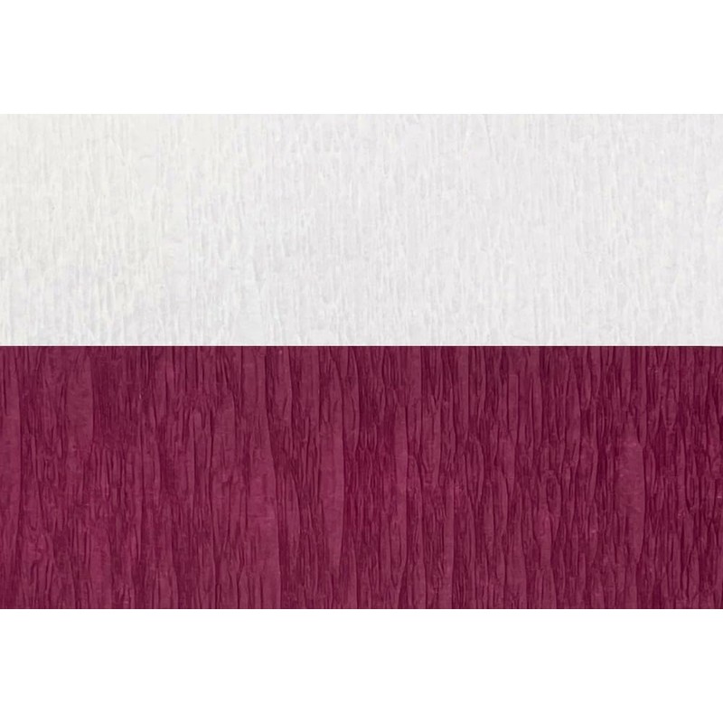 Maroon and White Crepe Paper Streamers, Made in USA