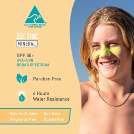 Sun Zapper SPF 50+ Zinc Stick Sunscreen 12 g, Yellow