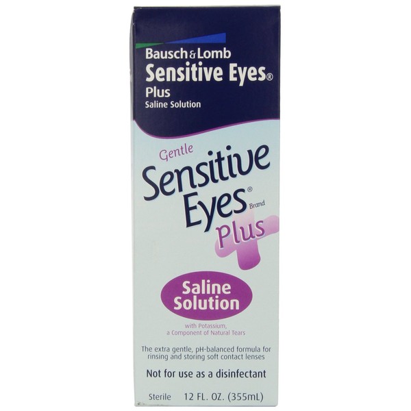 Sensitive Eyes Plus Saline Solution, 12 oz
