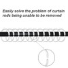 Shower Curtain Rings, 24 Pcs Plastic Shower Curtain Rings, Shower