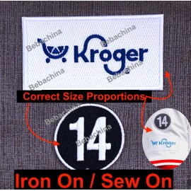 Pete Rose Patch #14 Memorial Kroger Ad Cincinnati Reds baseball jersey Patch (2)