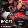 Iron Bull Strength ニーラップ (1組) 80インチ 伸縮性膝と肘のサポート&圧縮 ウェイトリフティング パワーリフティング フィットネス