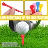 Mardatt 180Pcs Golf Tees, 1-3/5"(42mm), 2-1/8"(54mm), 2-3/4"(70mm), 3-1/4"(83mm) Bamboo Golf